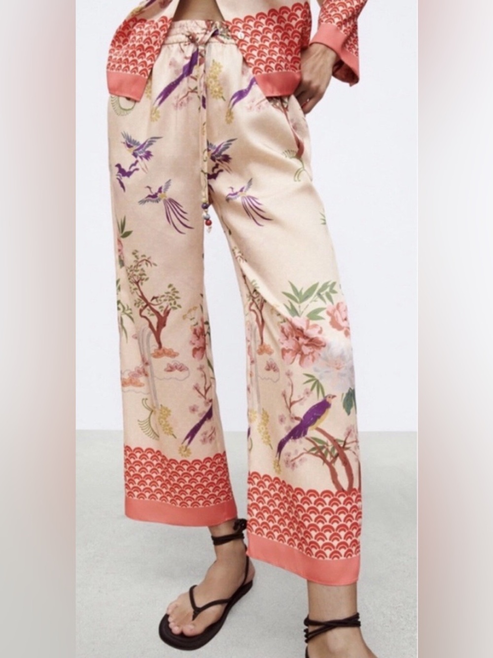 NWT Zara Wide-Leg Pants size Medium